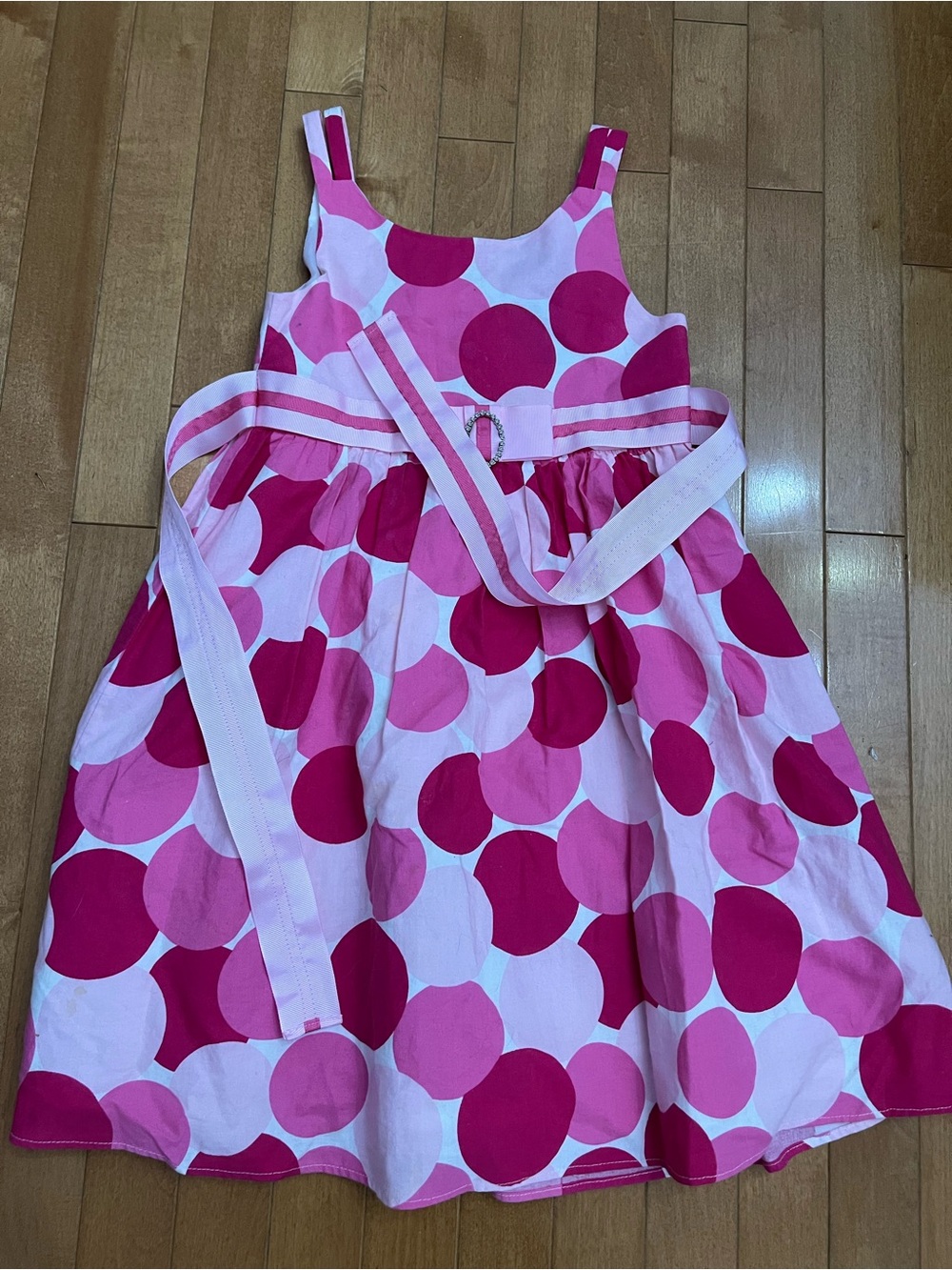 George Pink Polka Dot Girls Casual Dress